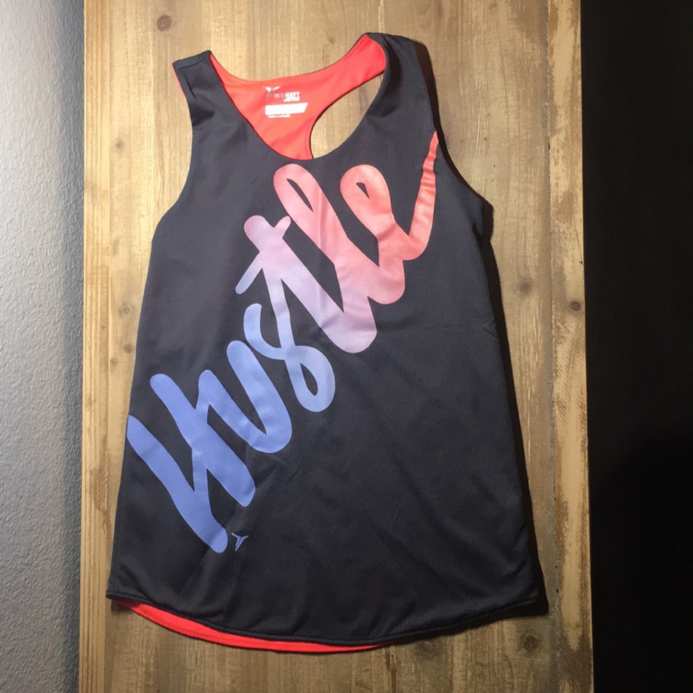 Girls hustle sporty tank top